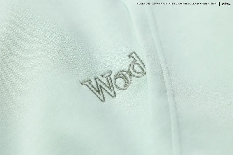 WODEN 2023 Autumn & Winter Graffiti Mockneck Sweatshirt