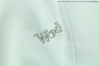 WODEN 2023 Autumn & Winter Graffiti Mockneck Sweatshirt