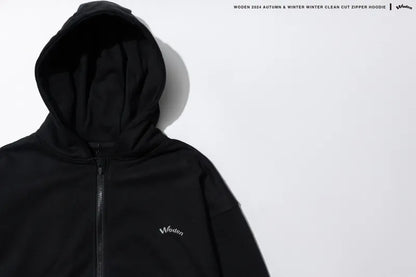 WODEN 2024 Autumn & Winter 055 Clean Cut Zipper Hoodie Jacket
