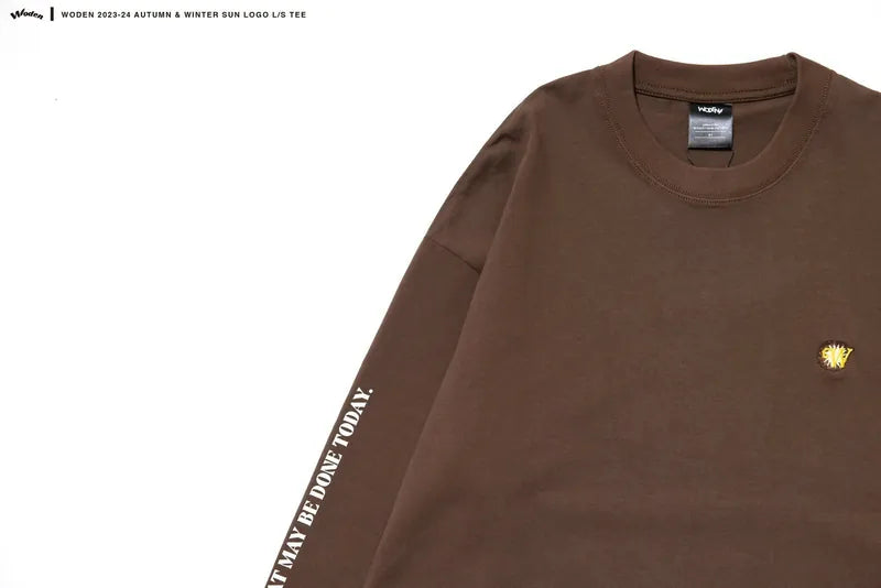 WODEN 2023 Autumn & Winter 040 Sun LOGO L/S tee