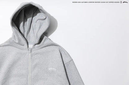 WODEN 2024 Autumn & Winter 055 Clean Cut Zipper Hoodie Jacket