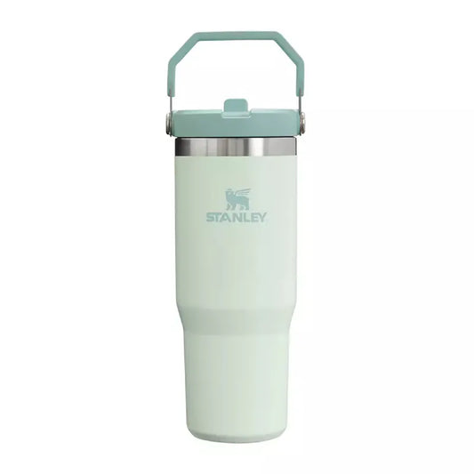 STANLEY 經典系列 IceFlow 手提吸管杯 0.88L - 鼠尾草綠
