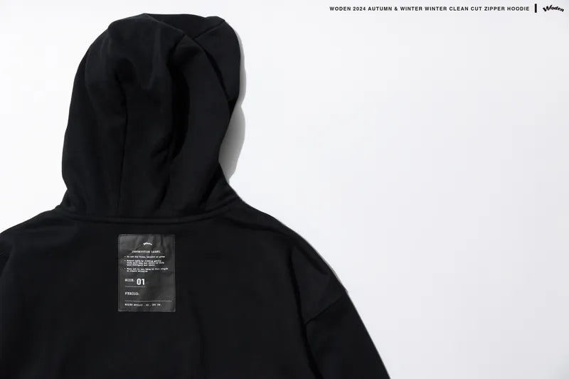 WODEN 2024 Autumn & Winter 055 Clean Cut Zipper Hoodie Jacket