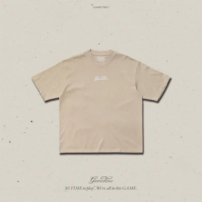 GAMETIME 24SS Carved Style Logo Tee