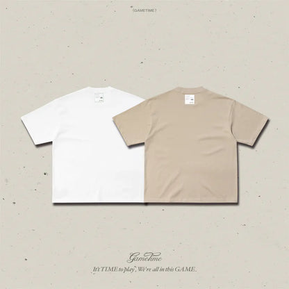 GAMETIME 24SS Carved Style Logo Tee