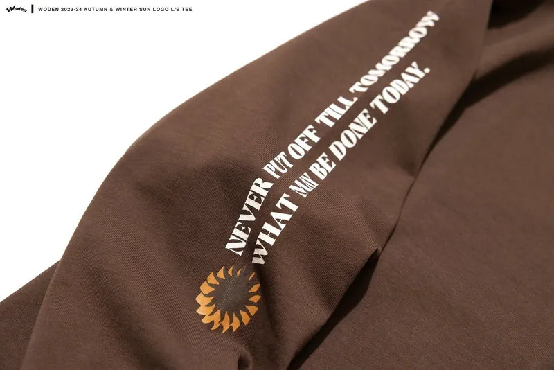 WODEN 2023 Autumn & Winter 040 Sun LOGO L/S tee