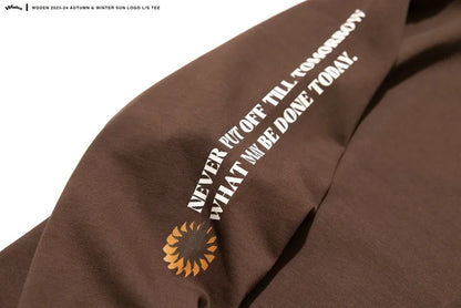 WODEN 2023 Autumn & Winter 040 Sun LOGO L/S tee
