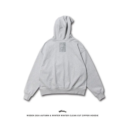 WODEN 2024 Autumn & Winter 055 Clean Cut Zipper Hoodie Jacket
