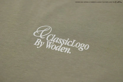 WODEN 2024 Spring & Summer 010 Classic Feather LOGO tee