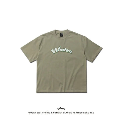 WODEN 2024 Spring & Summer 010 Classic Feather LOGO tee