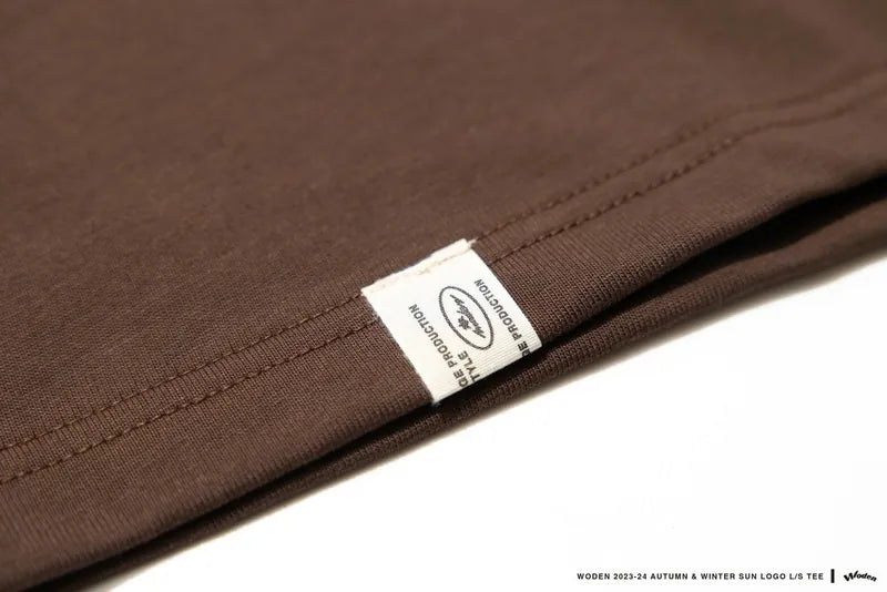 WODEN 2023 Autumn & Winter 040 Sun LOGO L/S tee