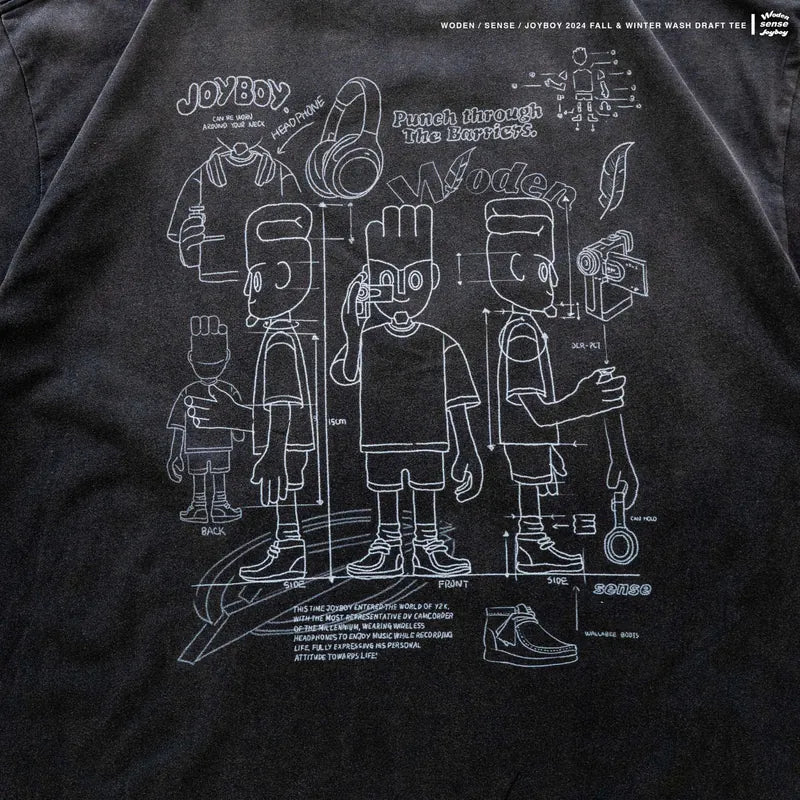 WODEN / sense / Joyboy 2024 Fall & Winter 019 Wash Draft Tee