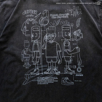 WODEN / sense / Joyboy 2024 Fall & Winter 019 Wash Draft Tee