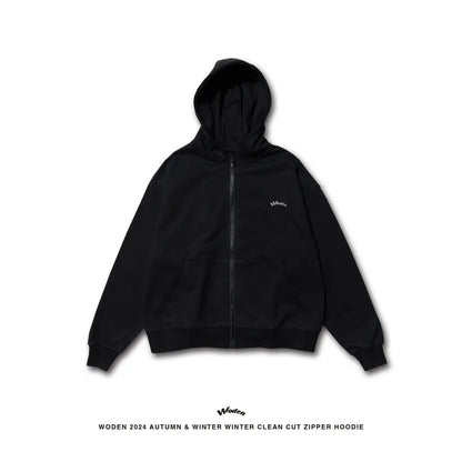 WODEN 2024 Autumn & Winter 055 Clean Cut Zipper Hoodie Jacket