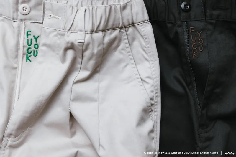 WODEN 2024 Fall & Winter 024 Clean LOGO Cargo Pants