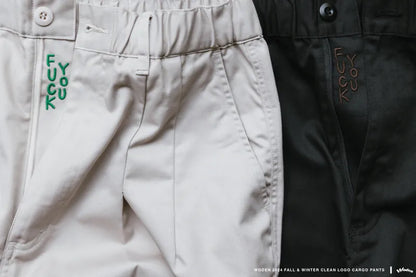 WODEN 2024 Fall & Winter 024 Clean LOGO Cargo Pants