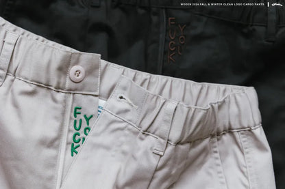 WODEN 2024 Fall & Winter 024 Clean LOGO Cargo Pants