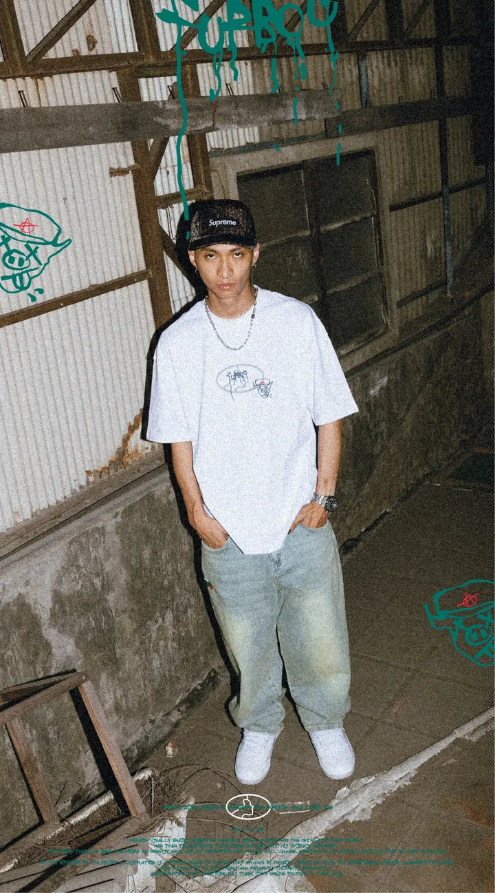 WODEN 2024 Spring & Summer 060 Furbo9 Face LOGO Tee