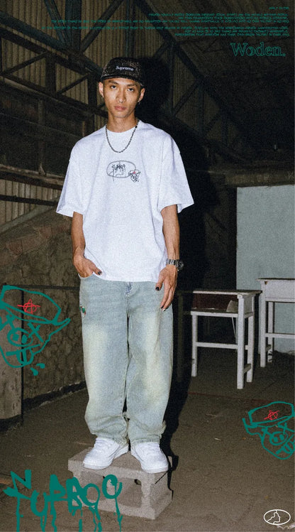WODEN 2024 Spring & Summer 060 Furbo9 Face LOGO Tee