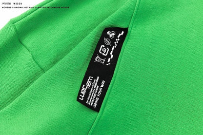WODEN® / IONISM® 2023 Fall & Winter Patchwork Hoodie 綠