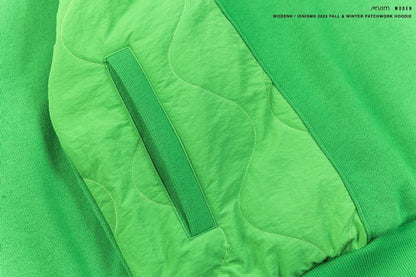 WODEN® / IONISM® 2023 Fall & Winter Patchwork Hoodie 綠