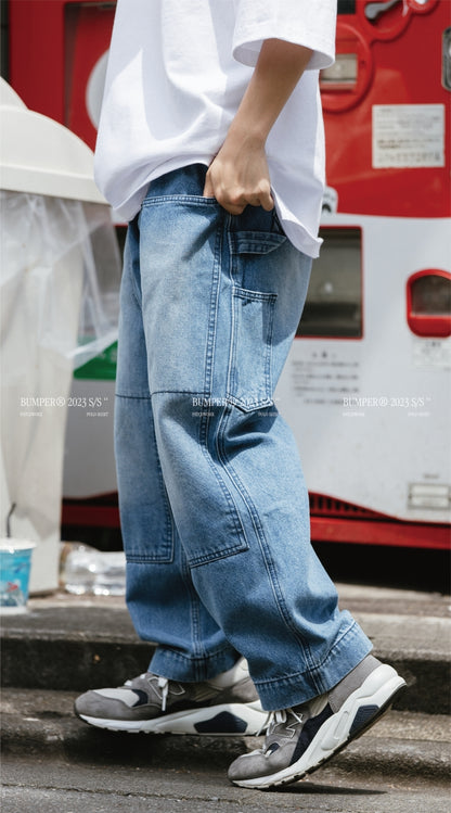 BUMPER 鐵道牛仔長褲