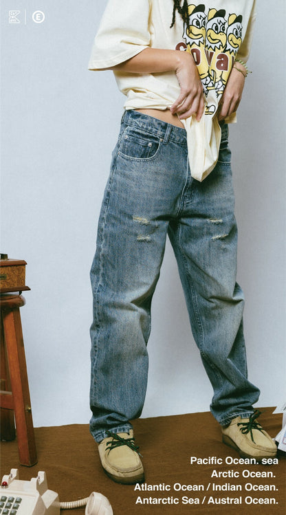 Cowave 2023 Spring & Summer Straight Pants (Denim)