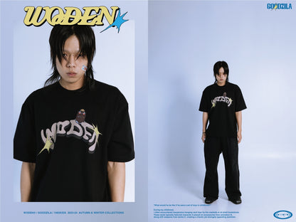 WODEN X Goodzila 031 LOGO tee - 黑色