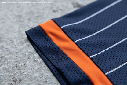 WODEN 2023 Spring & Summer 046 Straight Line Baseball Jersey