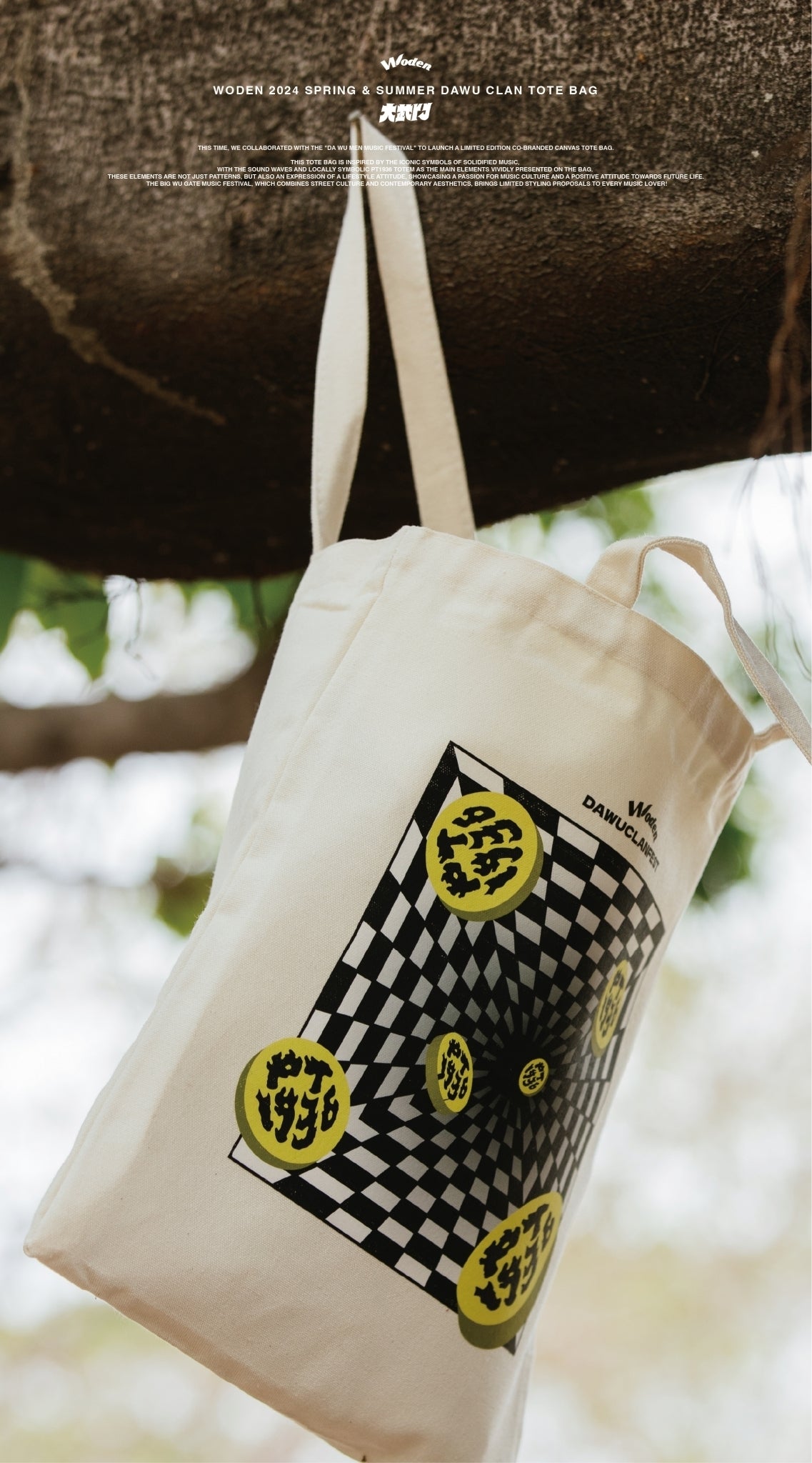 WODEN 2024 Spring & Summer Dawu Clan Tote BAG