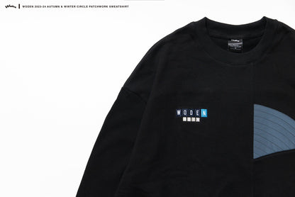WODEN 2023-24 Autumn & Winter 006 Circle Patchwork Sweatshirt