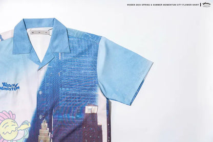 WODEN 2024 Spring & Summer 027 Momentum City Flower Shirt