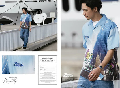 WODEN 2024 Spring & Summer 027 Momentum City Flower Shirt