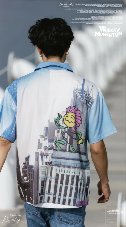 WODEN 2024 Spring & Summer 027 Momentum City Flower Shirt
