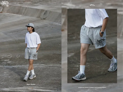 WODEN 2024 Spring & Summer 014 Trust Slogan Shorts