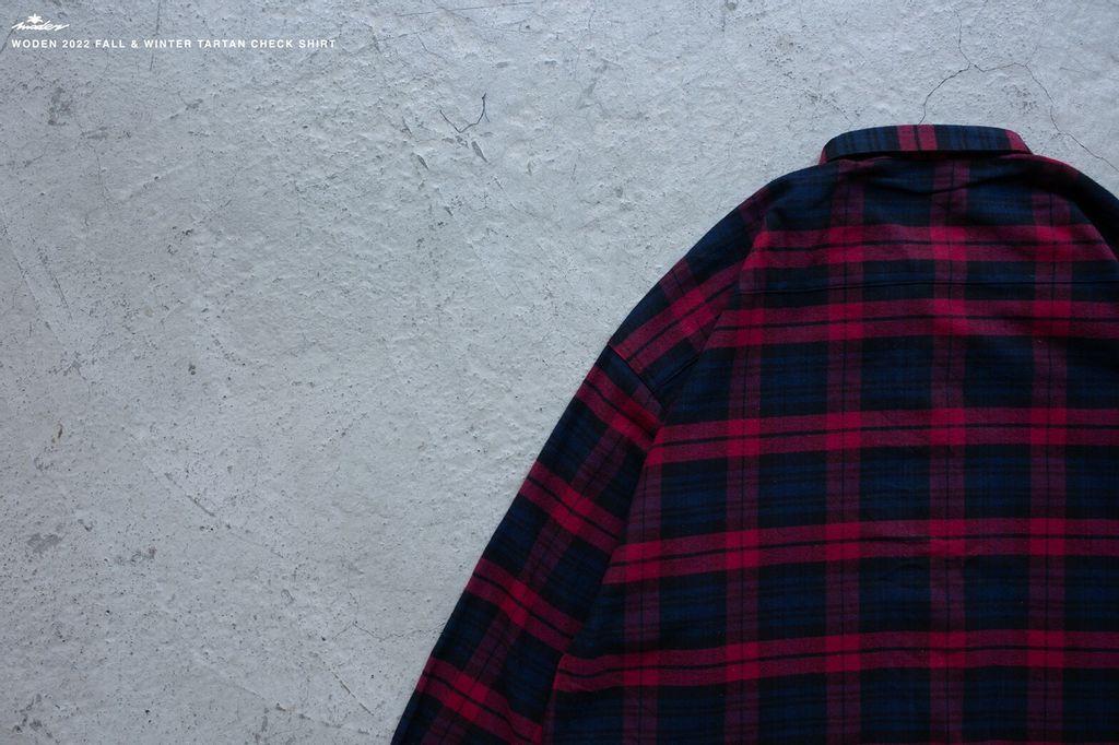WODEN 2022 Fall & Winter Check Shirt (紅色款)