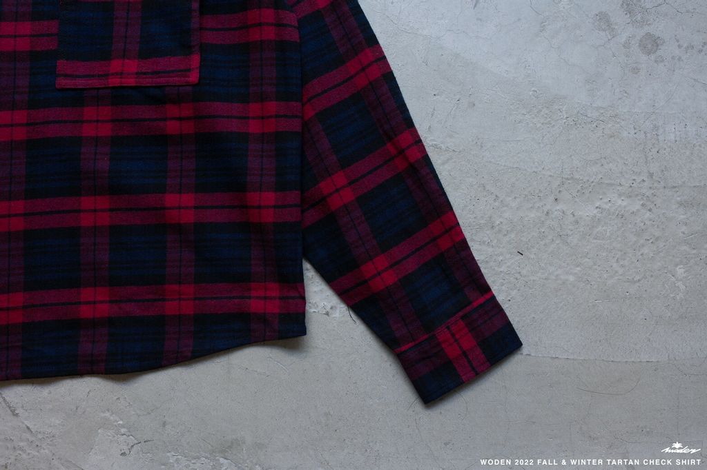 WODEN 2022 Fall & Winter Check Shirt (紅色款)