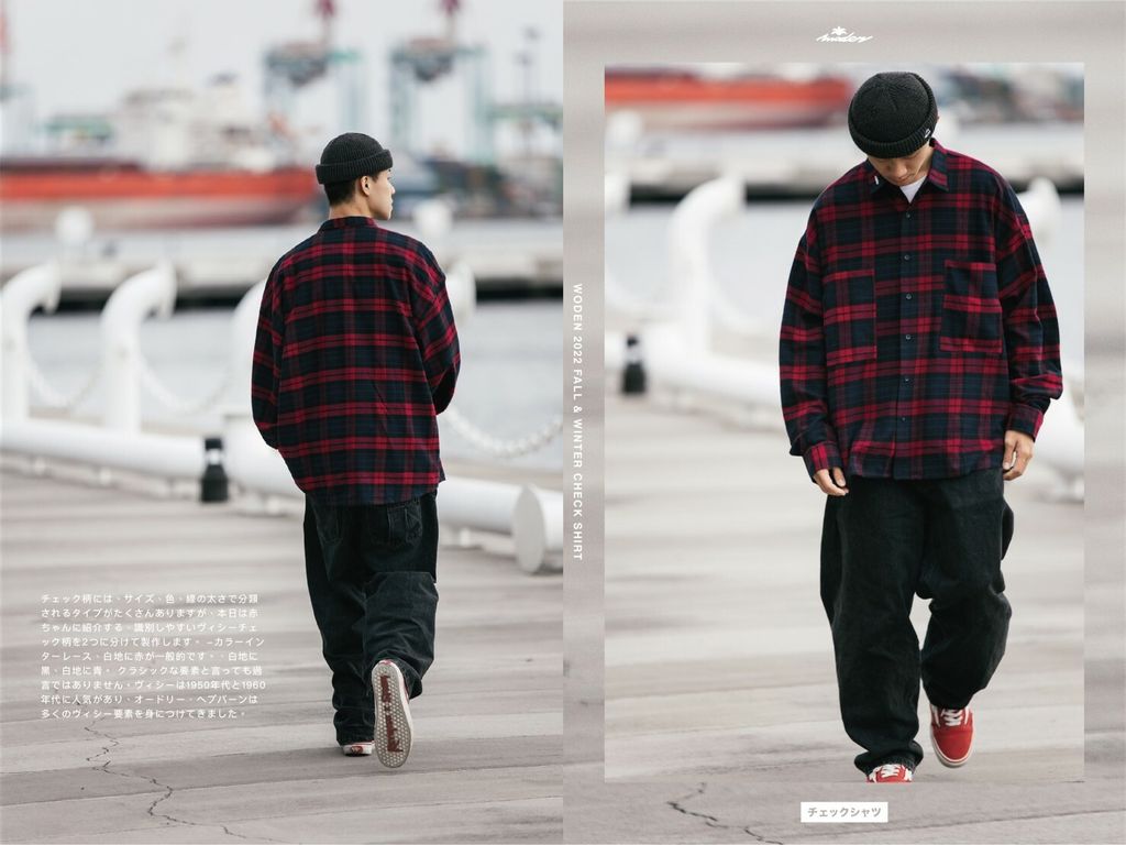 WODEN 2022 Fall & Winter Check Shirt (紅色款)