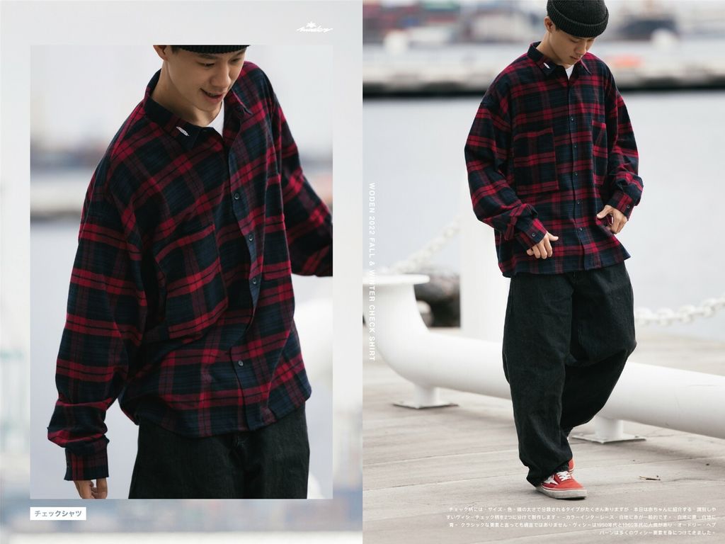 WODEN 2022 Fall & Winter Check Shirt (紅色款)