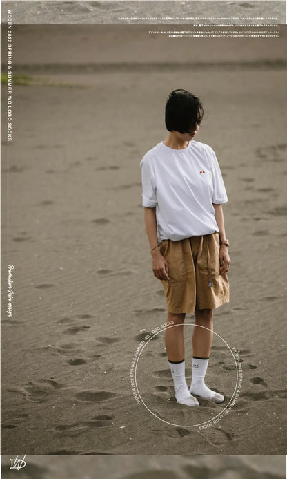 WODEN 2022 Spring＆Summer WD LOGO Socks 白色
