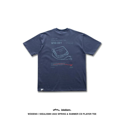 WODEN® / idealism® 2022 Spring & Summer CD player Tee (藍色款)