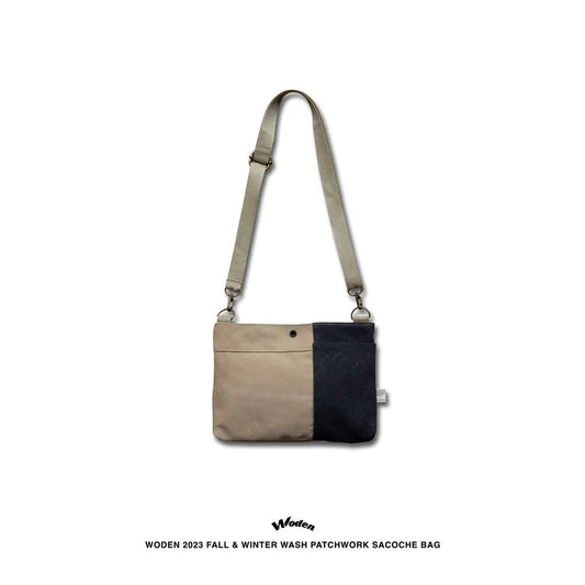 WODEN 2023 Fall & Winter Wash Patchwork Sacoche Bag