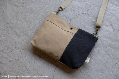 WODEN 2023 Fall & Winter Wash Patchwork Sacoche Bag