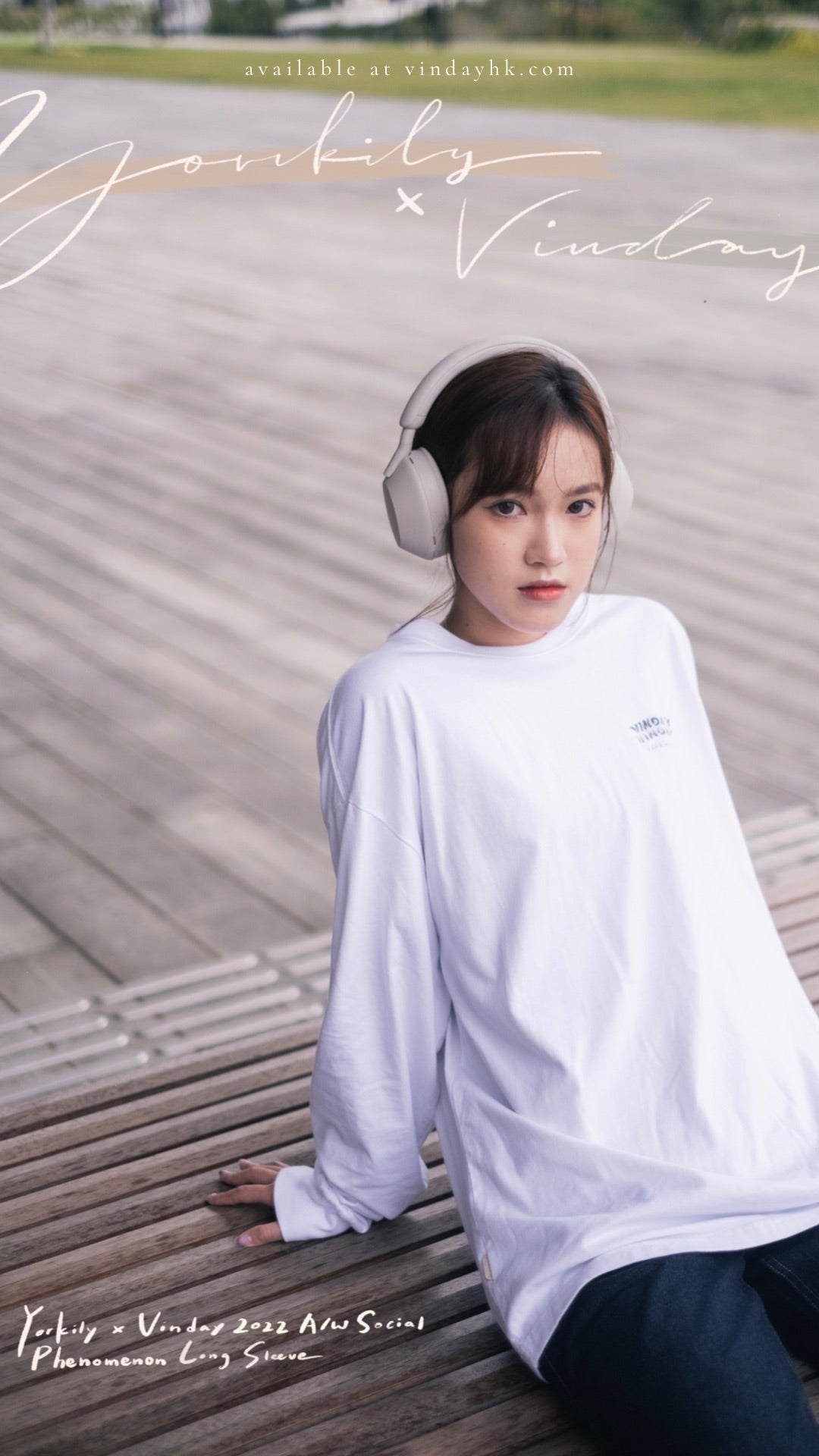 Yorkily x Vinday 2022 A/W Social Phenomenon Long Sleeve 白色
