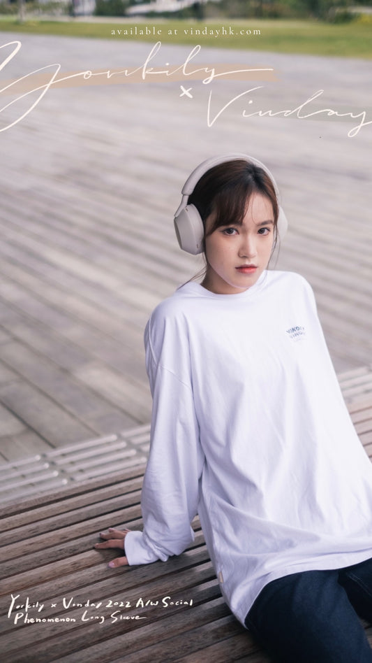 Yorkily x Vinday 2022 A/W Social Phenomenon Long Sleeve 白色