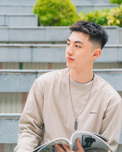VINDAY 2022 Fall & Winter Toyko Receipt L/S Tee (卡其)