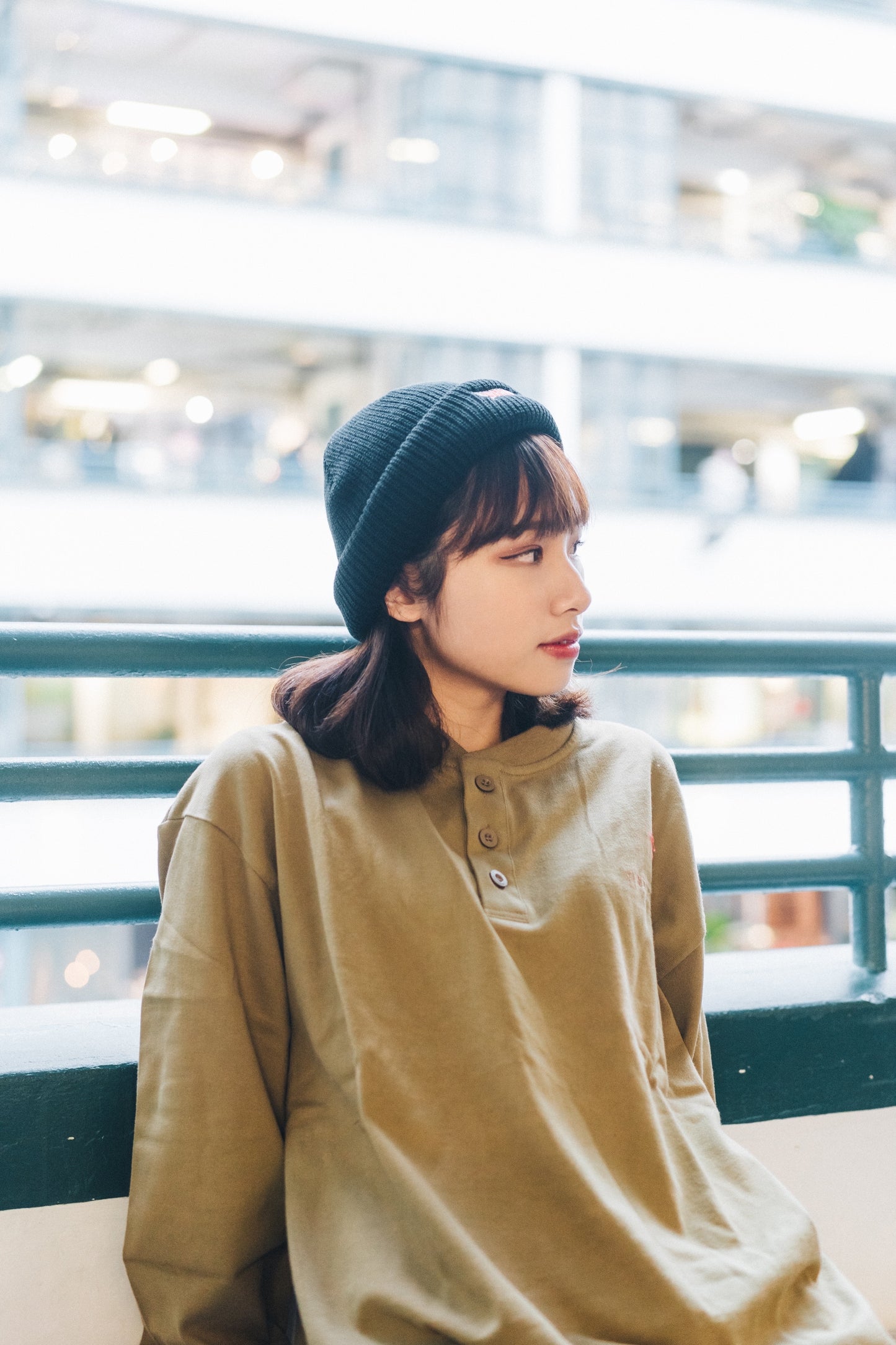 VINDAY 2022 Fall & Winter Vintage Henley L/S Tee （碳啡）