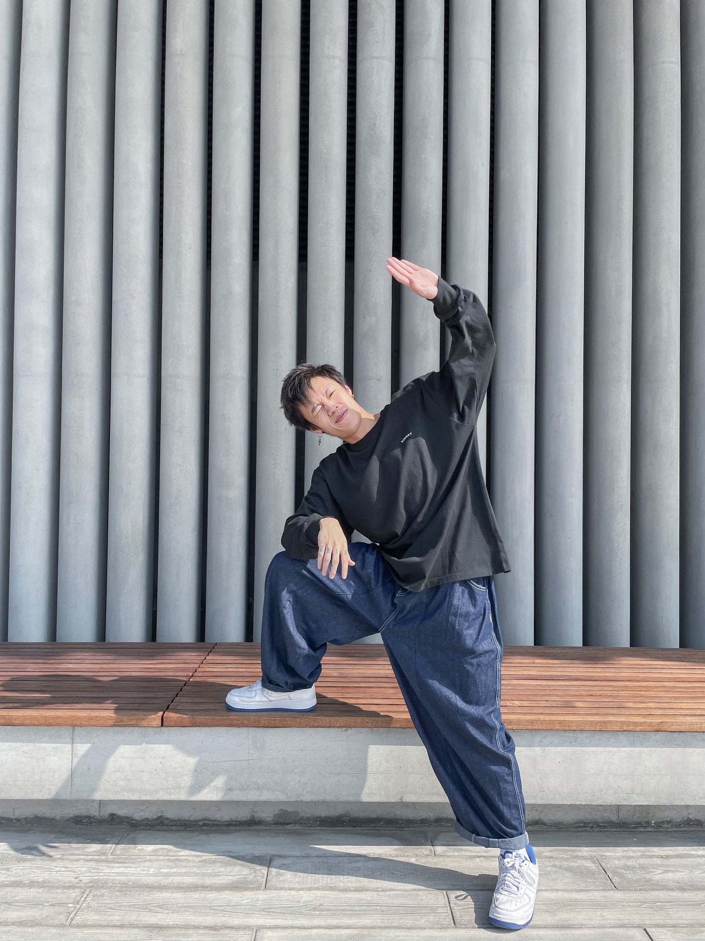 VINDAY 2022 Fall & Winter Toyko Receipt L/S Tee (黑)