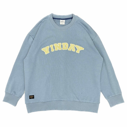 VINDAY 2023 A/W Classic Logo College Sweatshirt 淡藍色