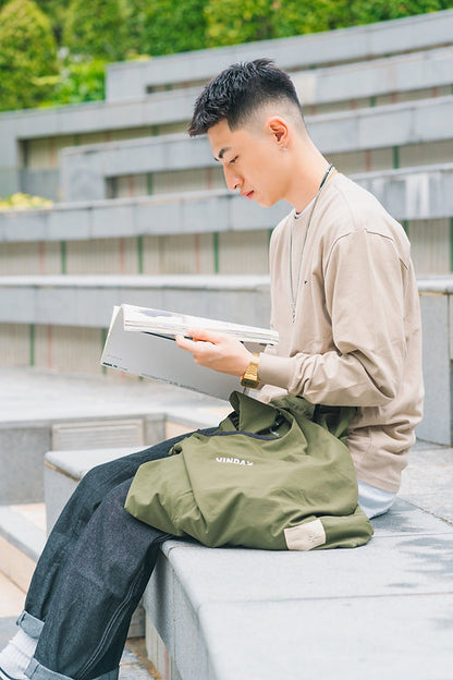 VINDAY 2022 Fall & Winter City Boy Tote Bag （軍綠）